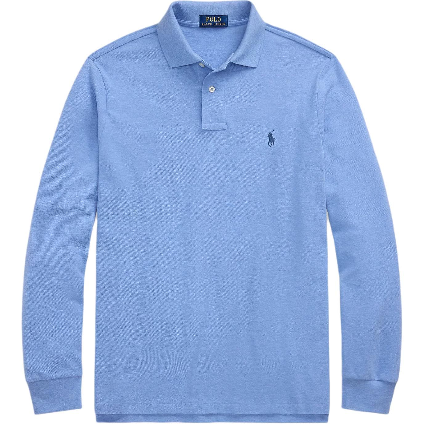 Кофта Polo Ralph Lauren Custom Slim Fit Long Sleeve Polo Royal Blue