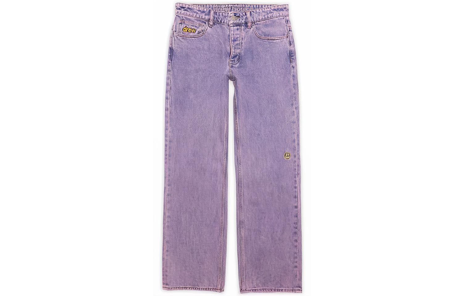 Штаны Drew House logo Wide Leg Jean Tinted Lavender - изображение 1