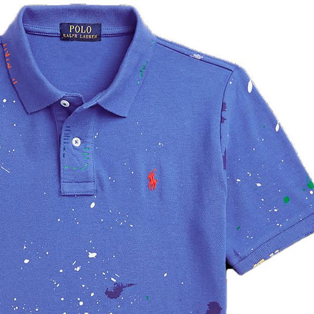 Футболка Polo Ralph Lauren T-рубашка синяя детская - изображение 3