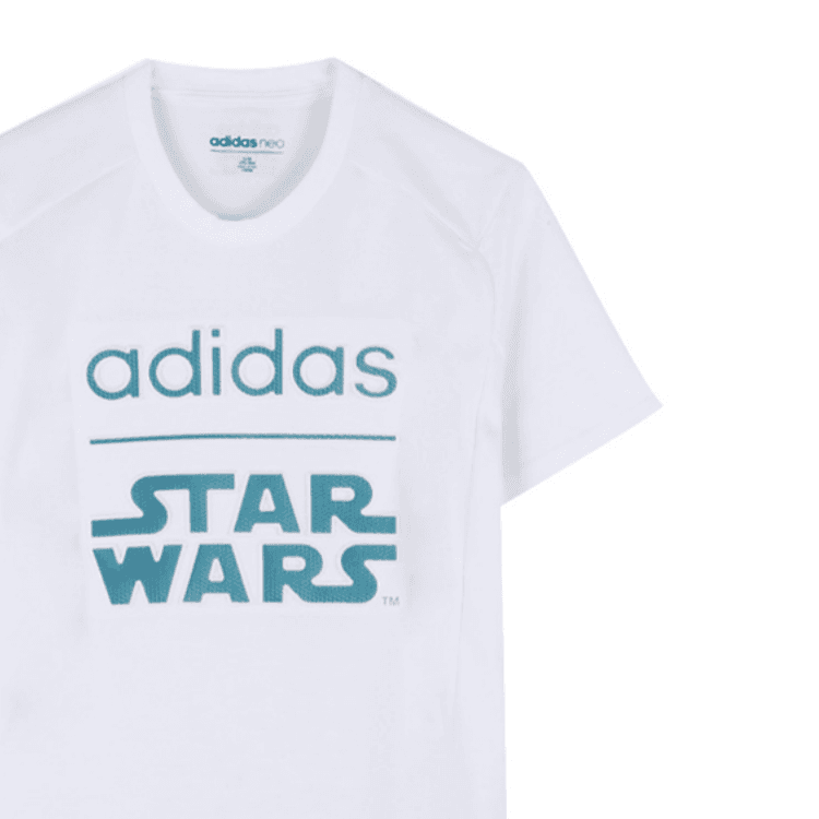 Футболка ADIDAS NEO Белый Мужской T-Рубашки - изображение 2
