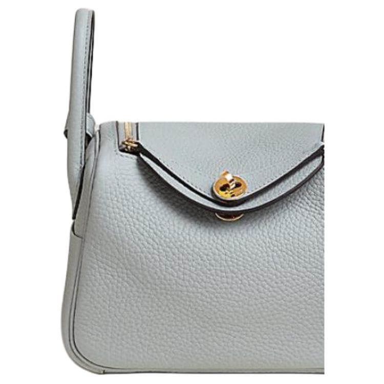 Сумка HERMES Lindy II mini Clemence 8U Bleu Glacier - изображение 3