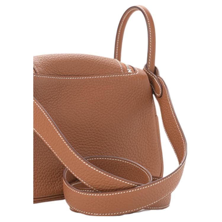 Сумка через плечо HERMES Lindy 19 Taurillon Clemence 37 Gold - изображение 6