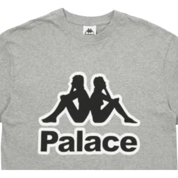 Футболка PALACE x Kappa FW21 T-Shirt Grey Marl LogoT - изображение 2