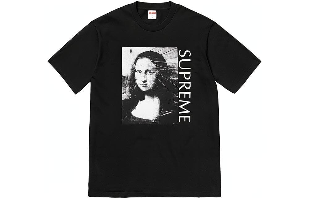Футболка Supreme Mona Lisa Print Tee Black - изображение 1