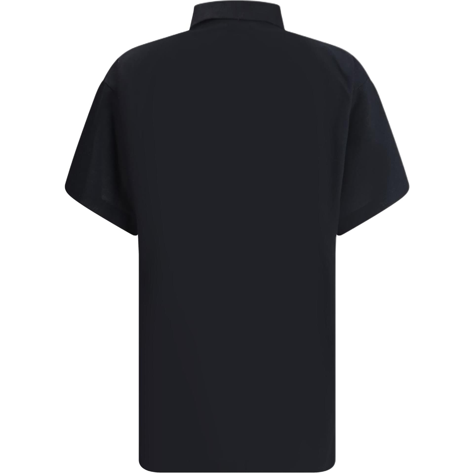 Поло Balenciaga Polo Loose Fit Мужской Черный - изображение 2