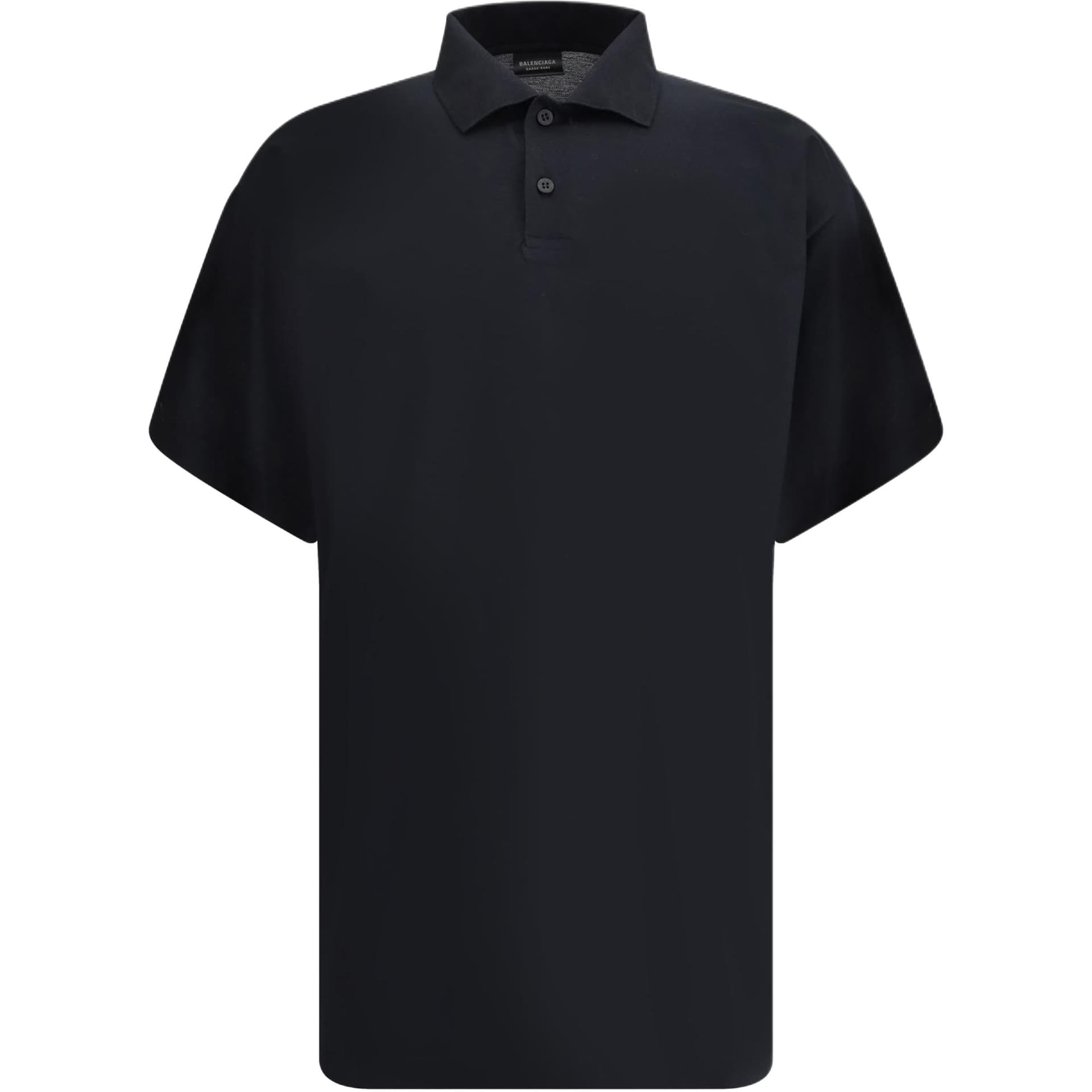Поло Balenciaga Polo Loose Fit Мужской Черный - изображение 1