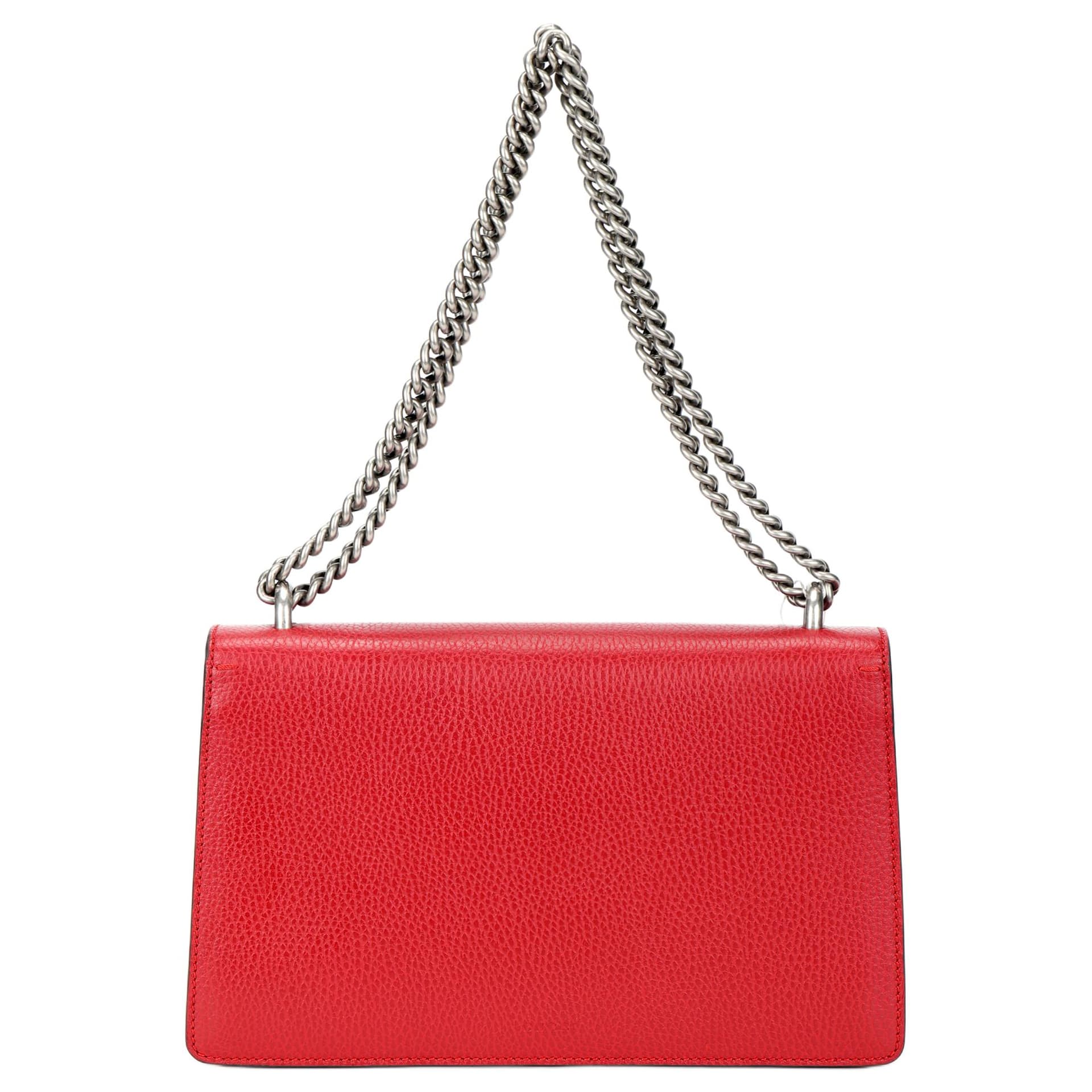 Мини-сумка Gucci Dionysus Small Red Leather Shoulder Bag - изображение 3