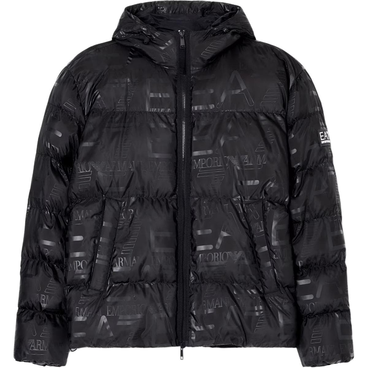Зимняя куртка пуховик EMPORIO ARMANI EA7 Хлопковый пуховик Мужской Черный - изображение 1