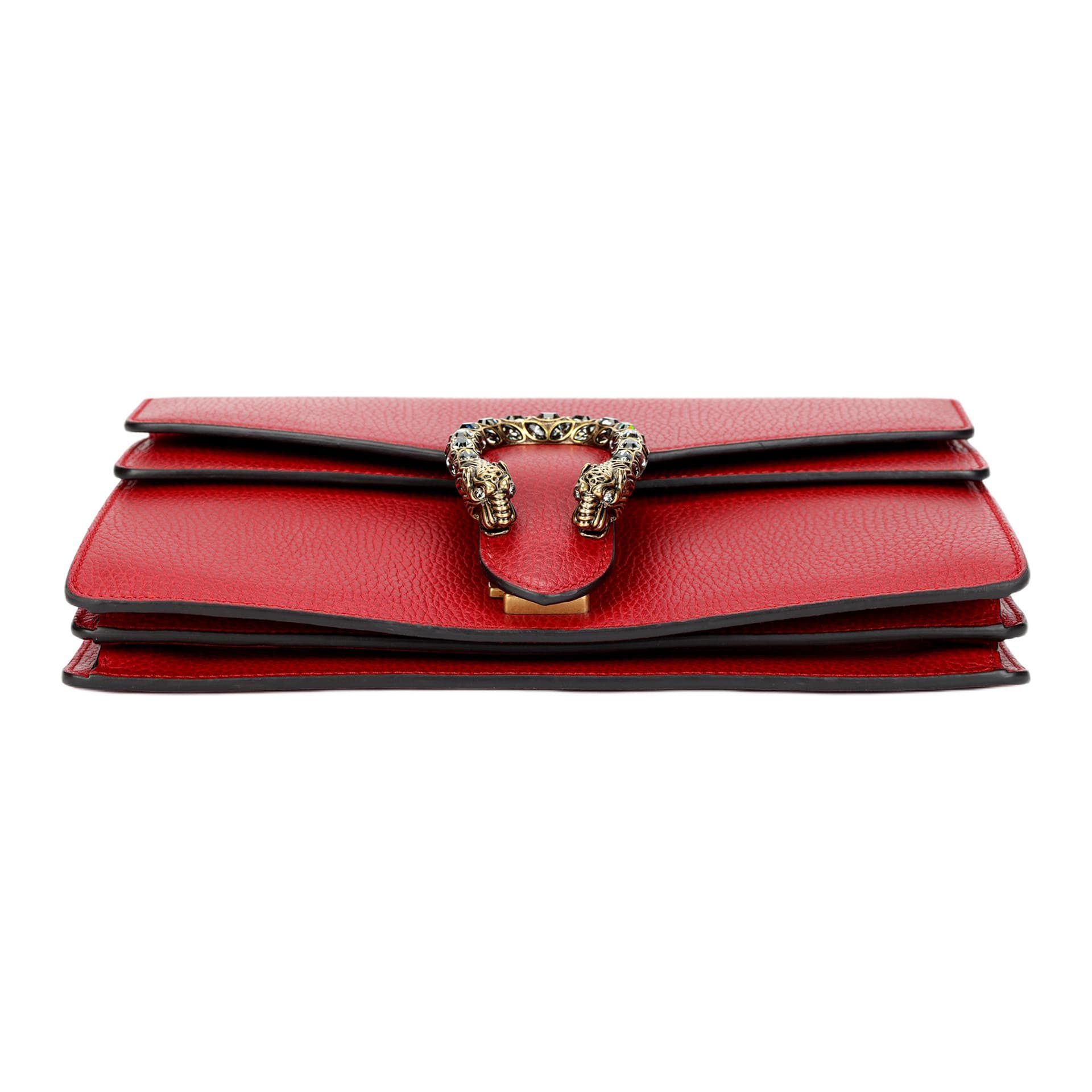 Мини-сумка Gucci Dionysus Small Red Leather Shoulder Bag - изображение 4