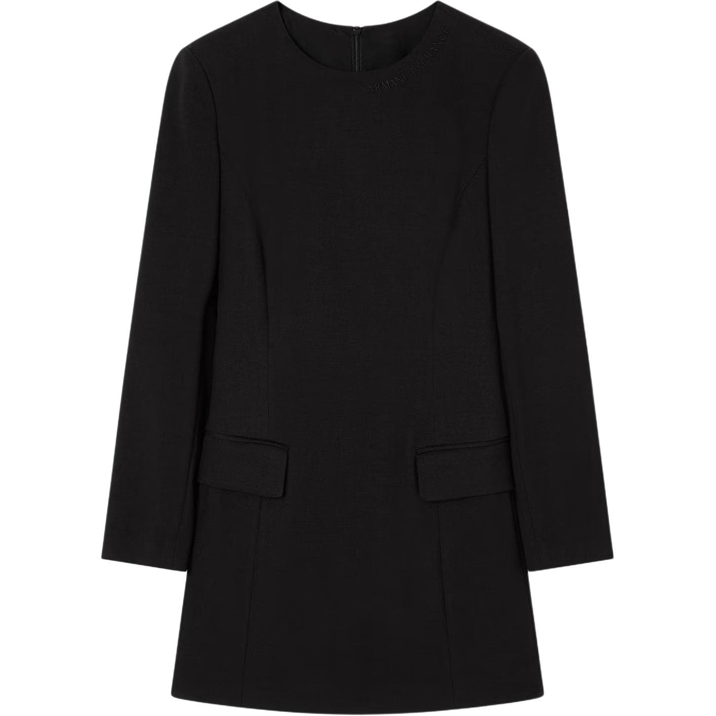 Платье ARMANI EXCHANGE SS25 Длинный рукав Платье Женские Черный - изображение 1