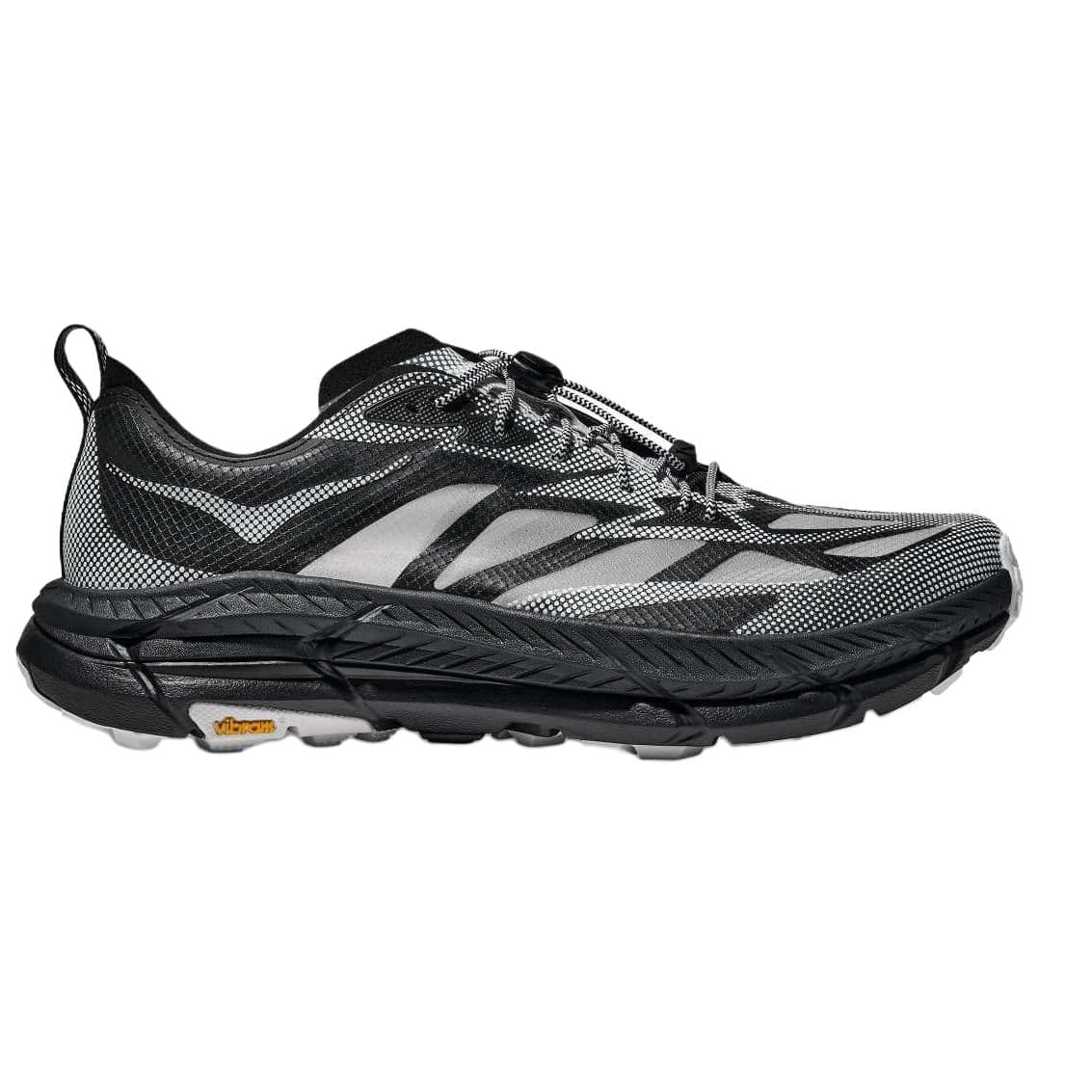 Кроссовки HOKA ONE ONE Mafate Speed 4 Противоскользящая Дышащая Амортизация Низкий Верх Уличная Обувь Унисекс Серебристый Черный - изображение 2