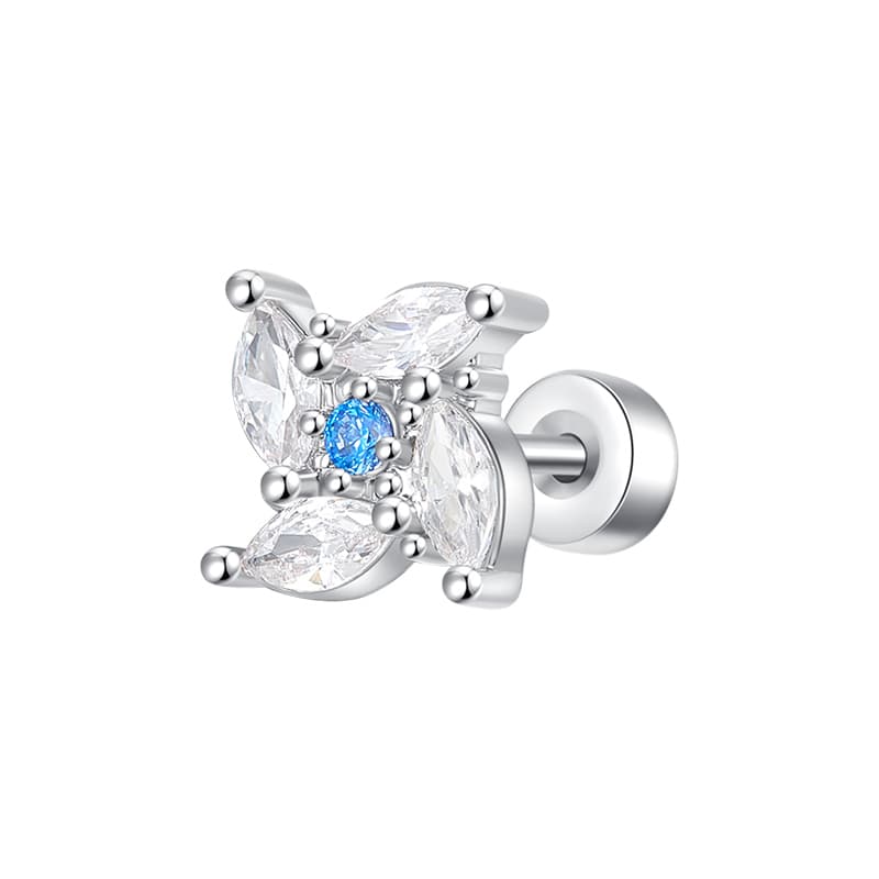 Серьги Серьги-гвоздики HMZ из титанового стального сплава унисекс - изображение 1