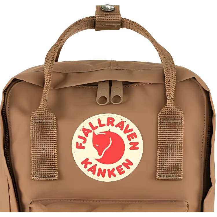 Рюкзак Fjallraven Kanken 7L Туристические сумки Полипропиленовые Хаки Унисекс - изображение 5
