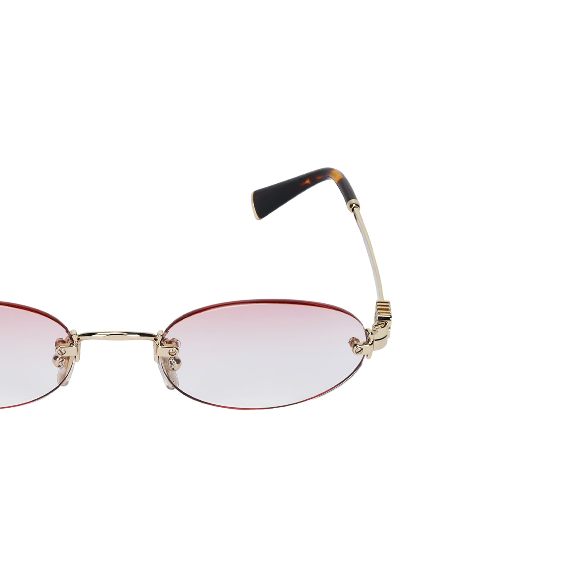 Солнцезащитные очки Miu Miu Gradient Metal Oval Sunglasses - изображение 5