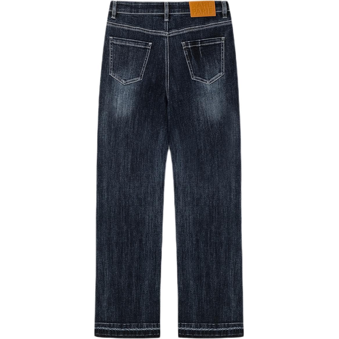 Джинсы KARL LAGERFELD / Karl Lagerfeld Jeans Модный свидание коммутирование роскошь хлопок H-линия однотонный микроэластичный джинсы женский синий - изображение 2