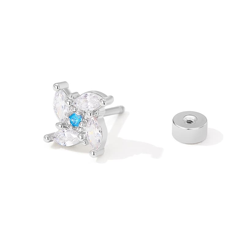 Серьги Серьги-гвоздики HMZ из титанового стального сплава унисекс - изображение 3