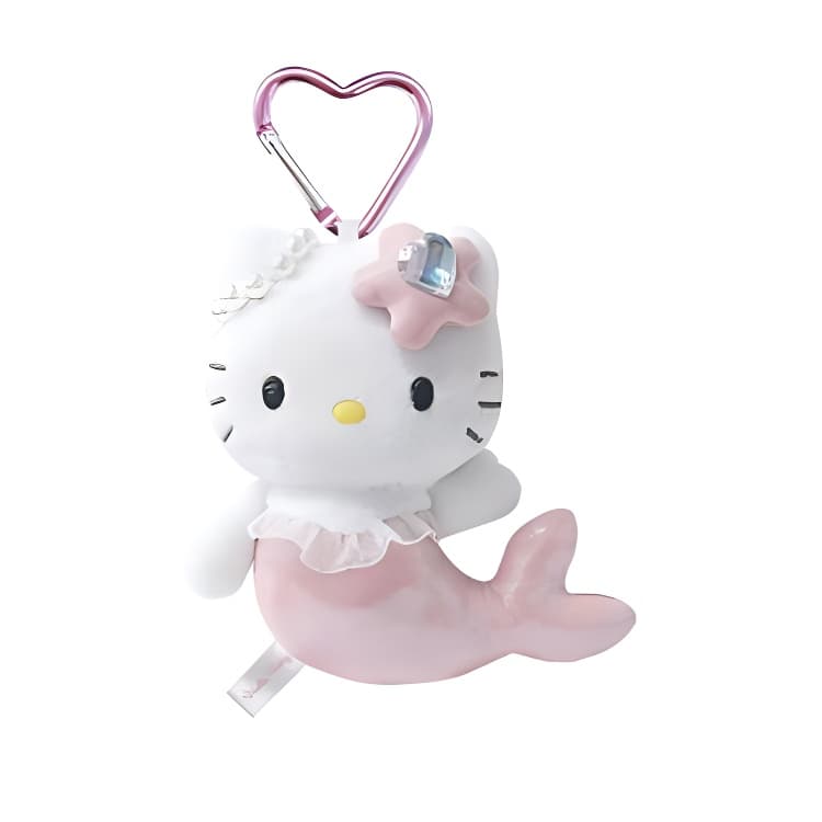 Санрио Hello Kitty Длинноногая наследница Ангел Китти Сердце Пряжка Коллекция Куклы Плюшевый Украшение Маленький Высокий - изображение 1