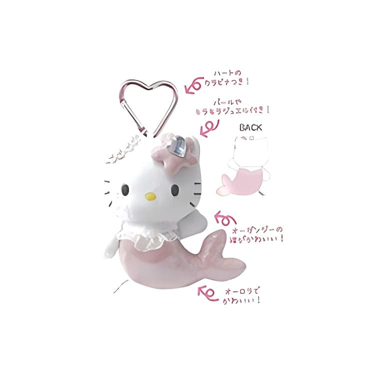 Санрио Hello Kitty Длинноногая наследница Ангел Китти Сердце Пряжка Коллекция Куклы Плюшевый Украшение Маленький Высокий - изображение 2