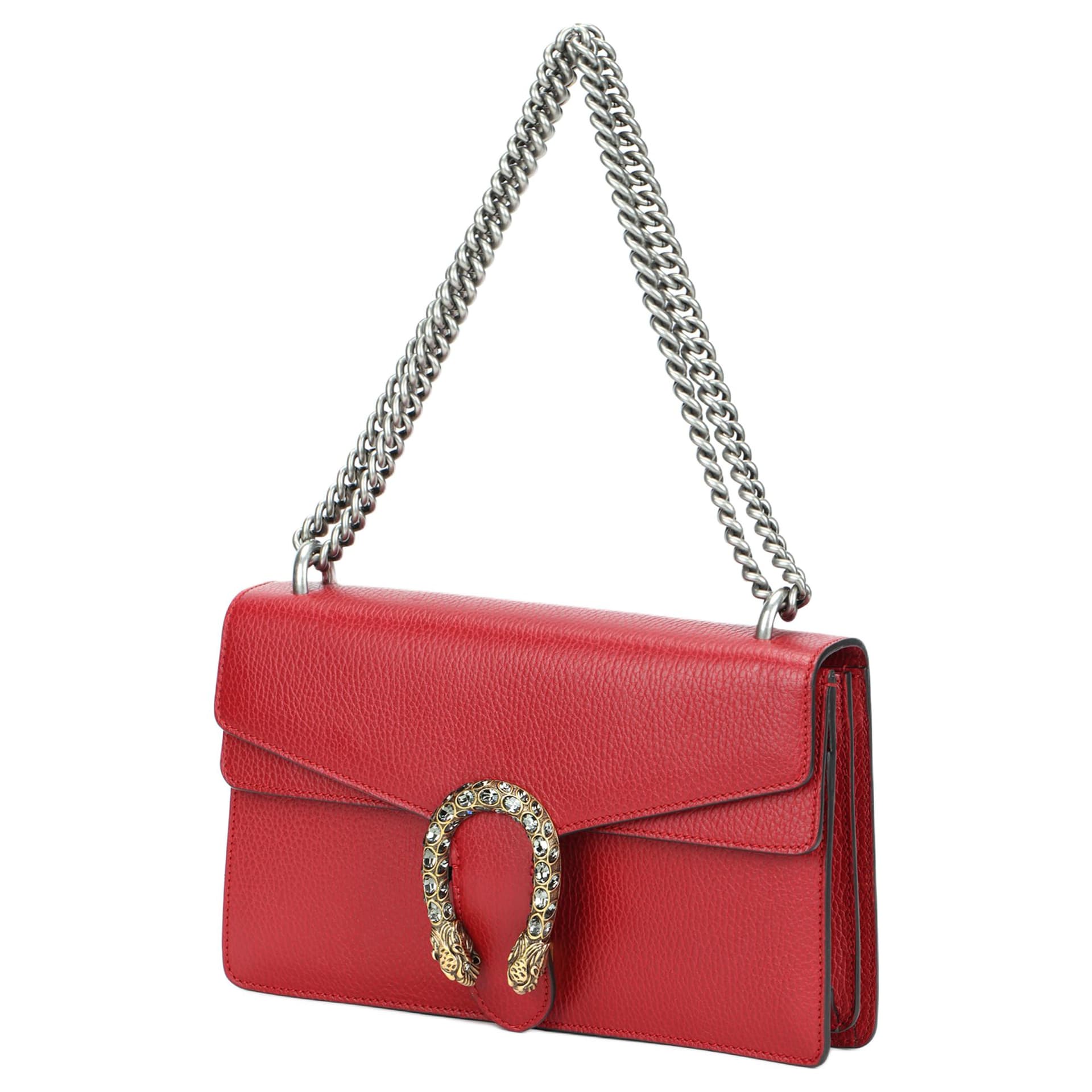 Мини-сумка Gucci Dionysus Small Red Leather Shoulder Bag - изображение 2