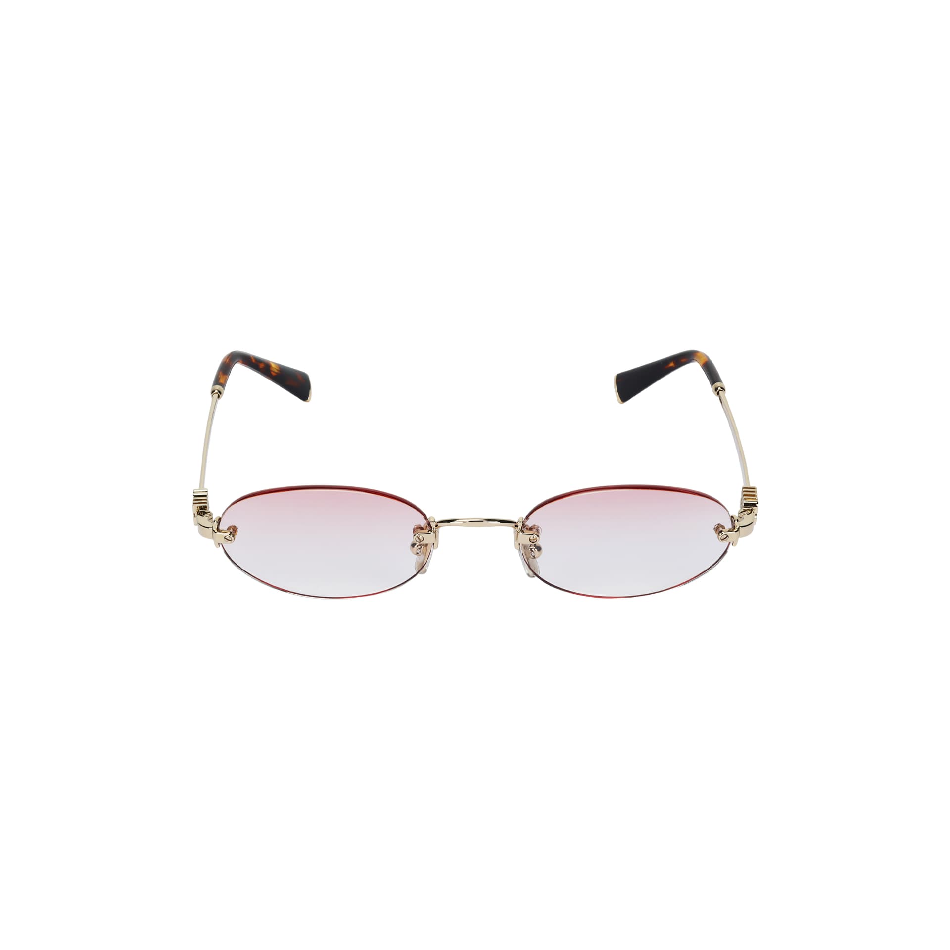 Солнцезащитные очки Miu Miu Gradient Metal Oval Sunglasses - изображение 2