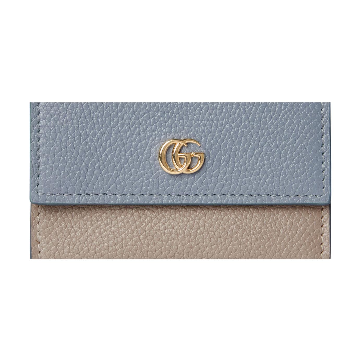 Кошелек GUCCI GG Marmont Кожа Кошелек Мини Женский Светло-Синий и Бежевый - изображение 7