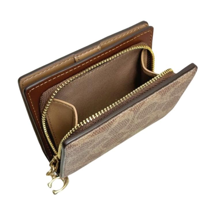 Кошелек COACH Покрытие Холст Кошелек Женский Коричневый - изображение 4