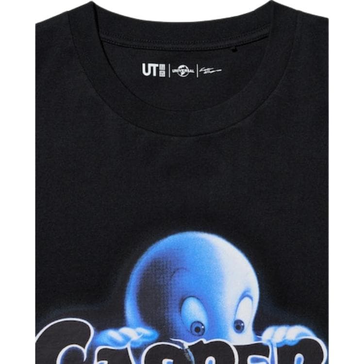 Футболка UNIQLO X GUIMAXIAOJINGLING LIANMINGKUAN SS25 T Рубашка Мужская Черная - изображение 4