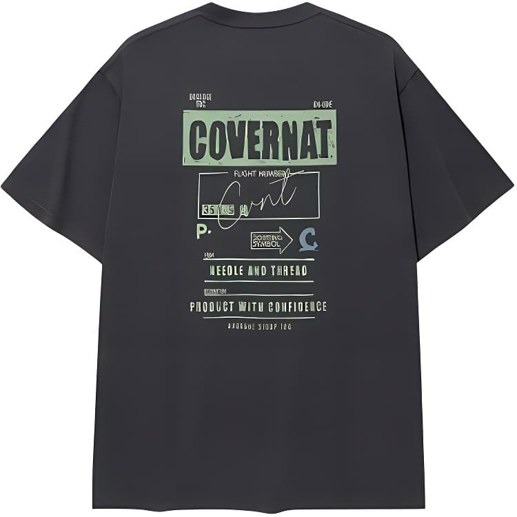 Футболка Covernat Simple Exhaust Graphic T-Shirt Charcoal - изображение 2