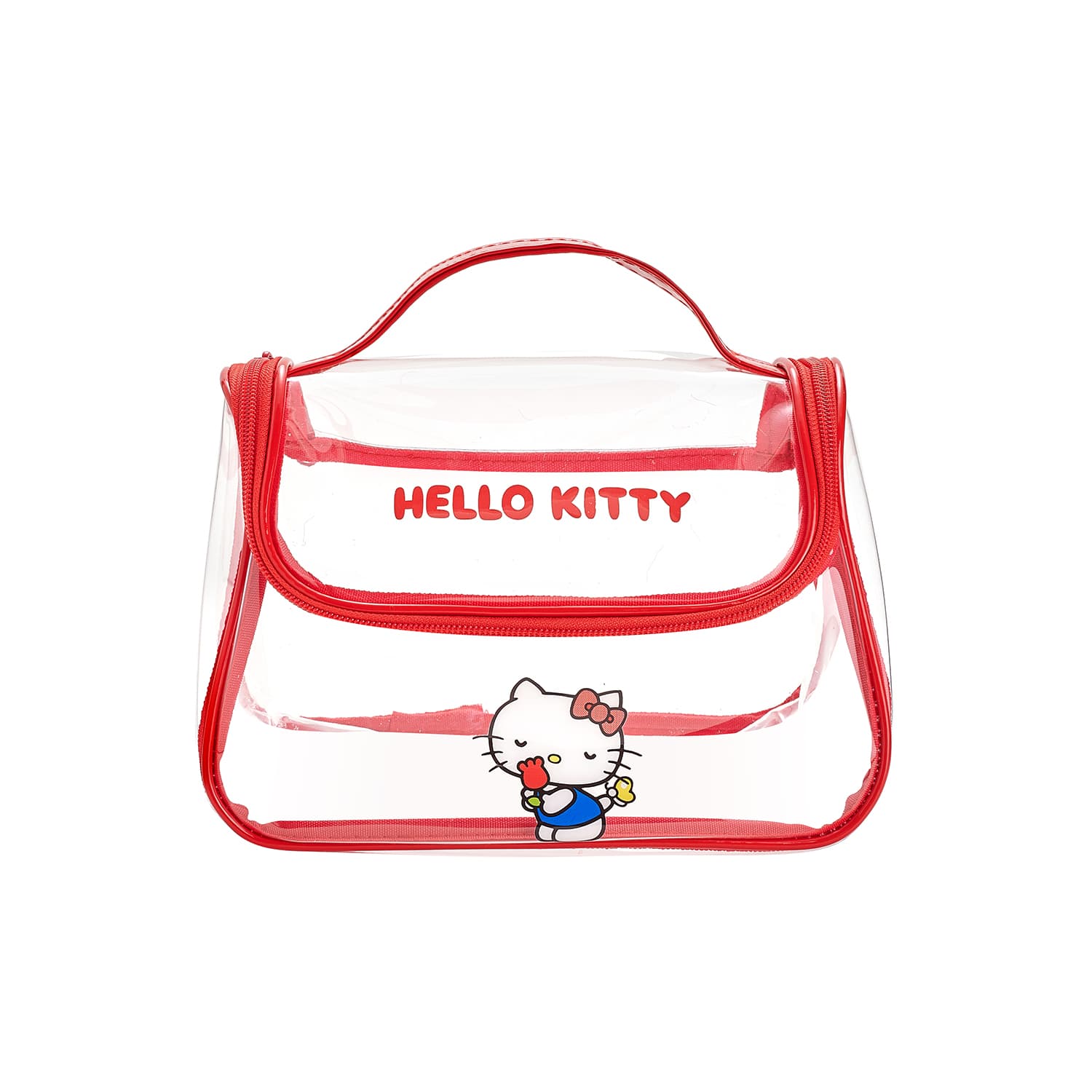 Sanrio Hello Kitty ПВХ Косметичка Органайзер для путешествий Женский Красный - изображение 1