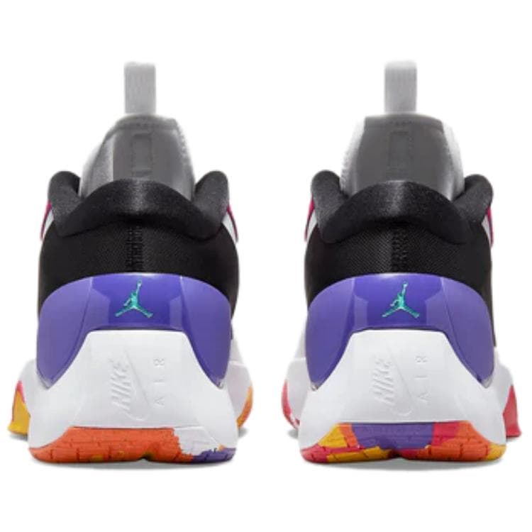 Кроссовки для баскетбола Jordan Zoom Separate MID Баскетбольные кроссовки Мужские Белый Черный Фиолетовый - изображение 4