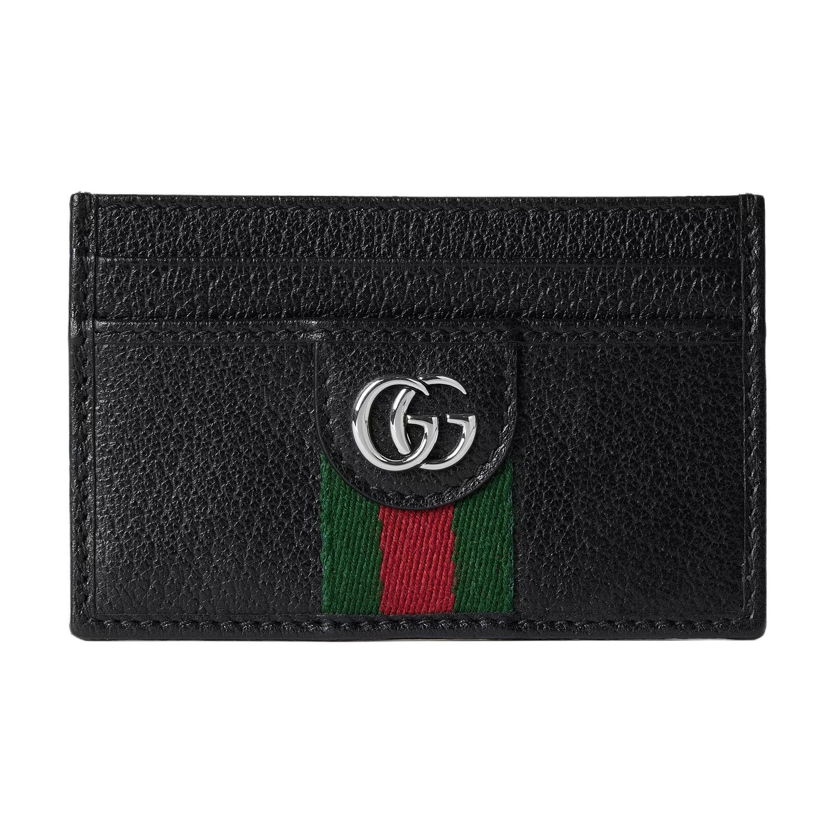 Картхолдер Gucci GG Embossed Мягкая кожа Визитницы Мужской Черный - изображение 1