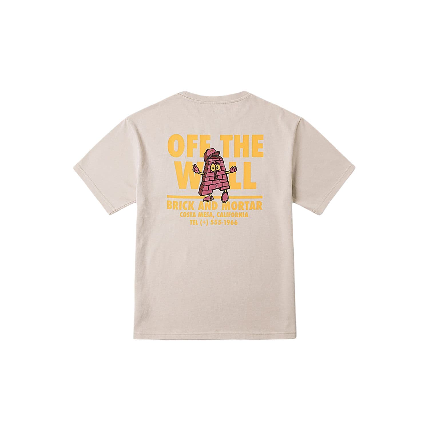 Футболка Vans Off THE WALL Светло-коричневый Унисекс T-рубашки - изображение 2
