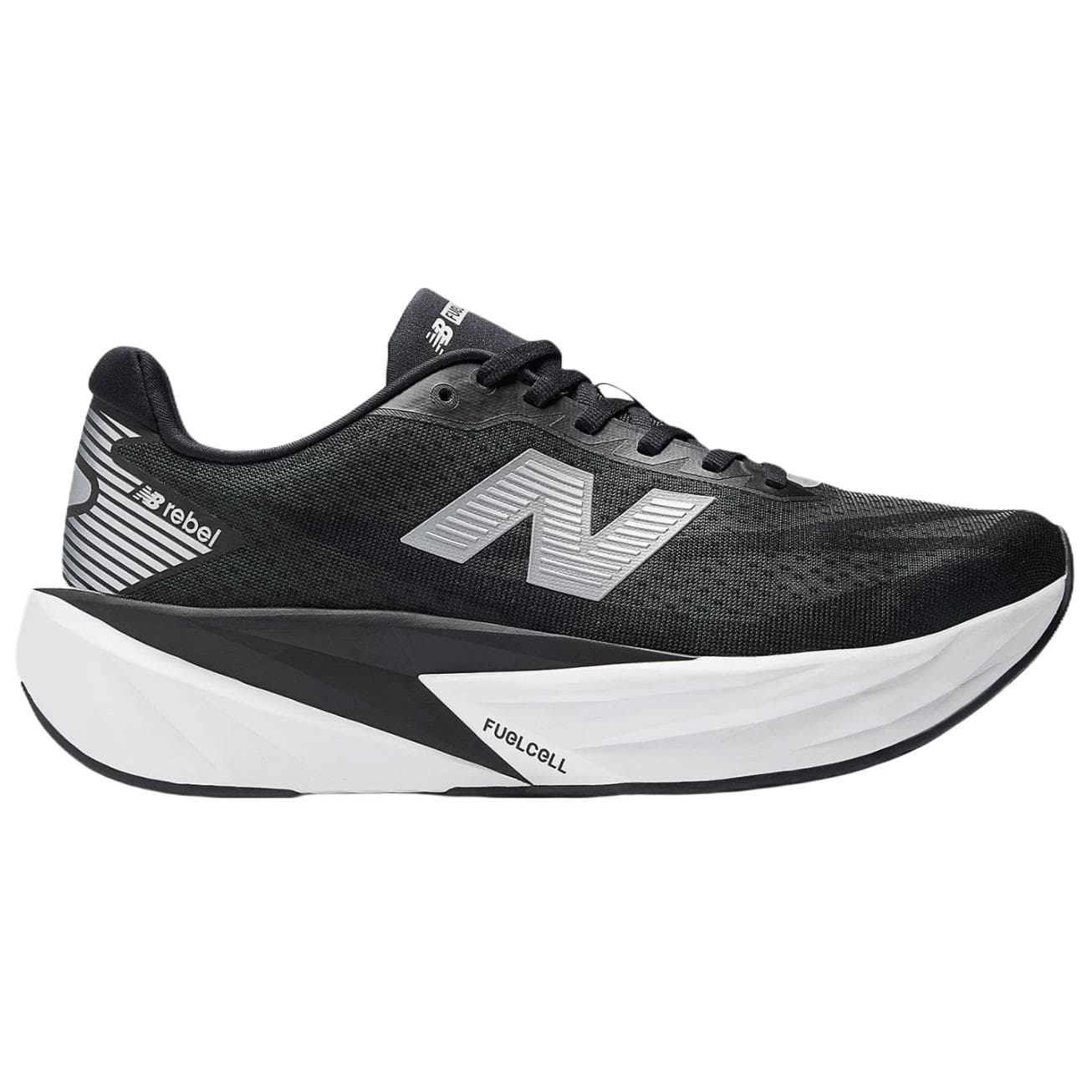 Кроссовки для бега new balance FuelCell Rebel V5 Ткань Дышащий Low Топ Беговые кроссовки Унисекс Черный - изображение 2