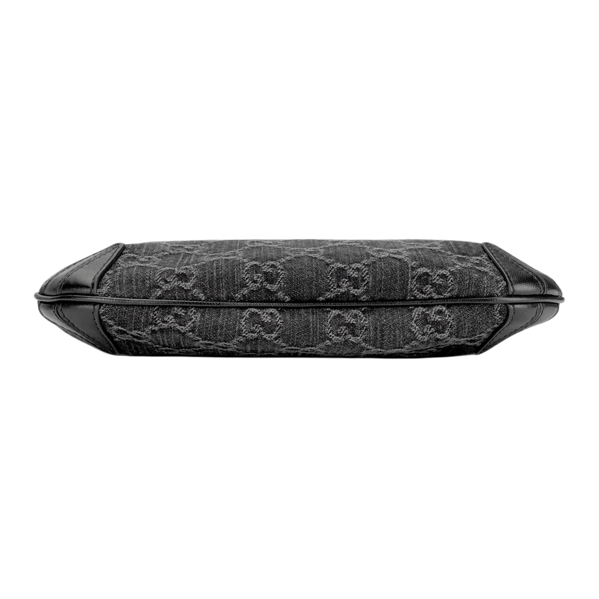 Мини-сумка GUCCI Horsebit Slim Black Grey - изображение 4