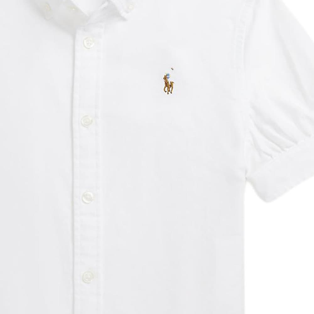 Polo Ralph Lauren SS24 Животный узор Детский топ Летний Детский Белый - изображение 4