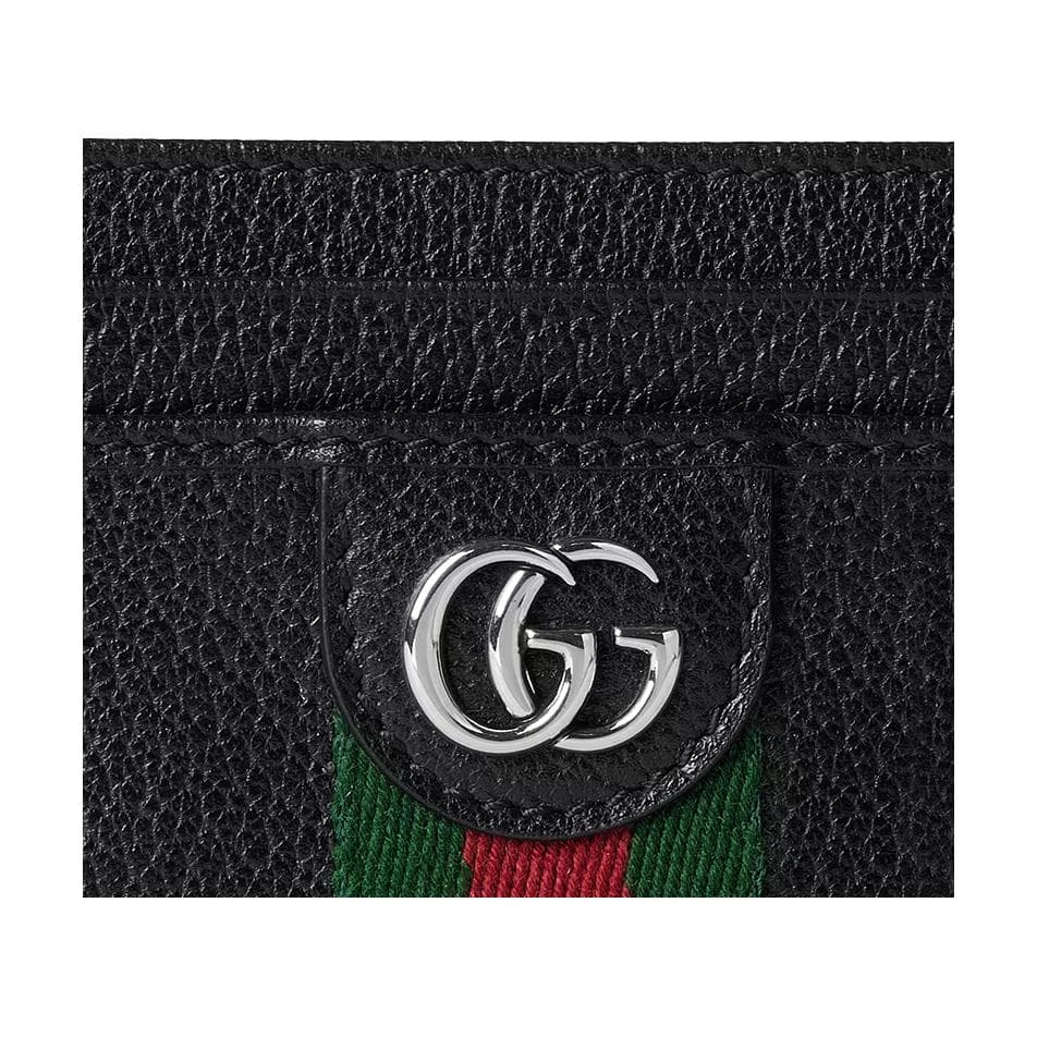 Картхолдер Gucci GG Embossed Мягкая кожа Визитницы Мужской Черный - изображение 5