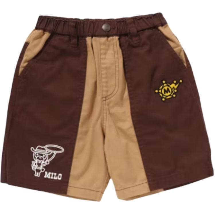 A BATHING APE Шорты Детский Коричневый - изображение 1