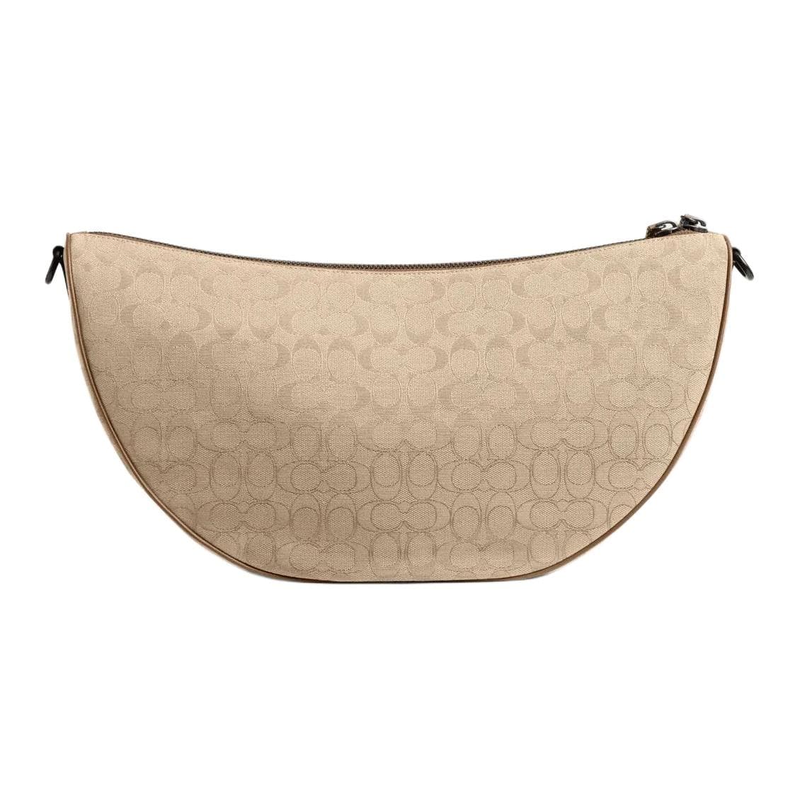 Сумка через плечо COACH HALL Жаккардовый трикотаж Сумка на плечо Большая Мужская Светло-янтарная - изображение 3