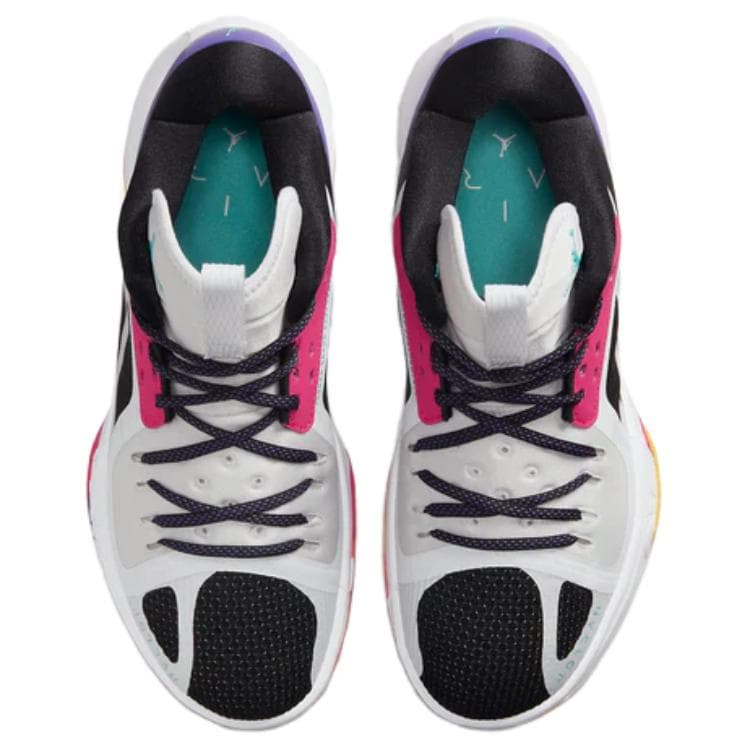 Кроссовки для баскетбола Jordan Zoom Separate MID Баскетбольные кроссовки Мужские Белый Черный Фиолетовый - изображение 3