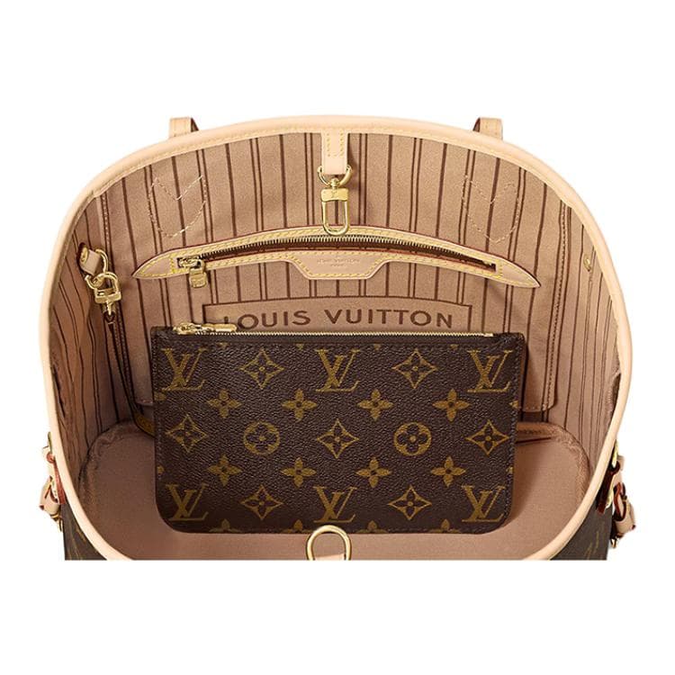 Мини-сумка Louis Vuitton Neverfull PM Brown Pink Interior - изображение 5