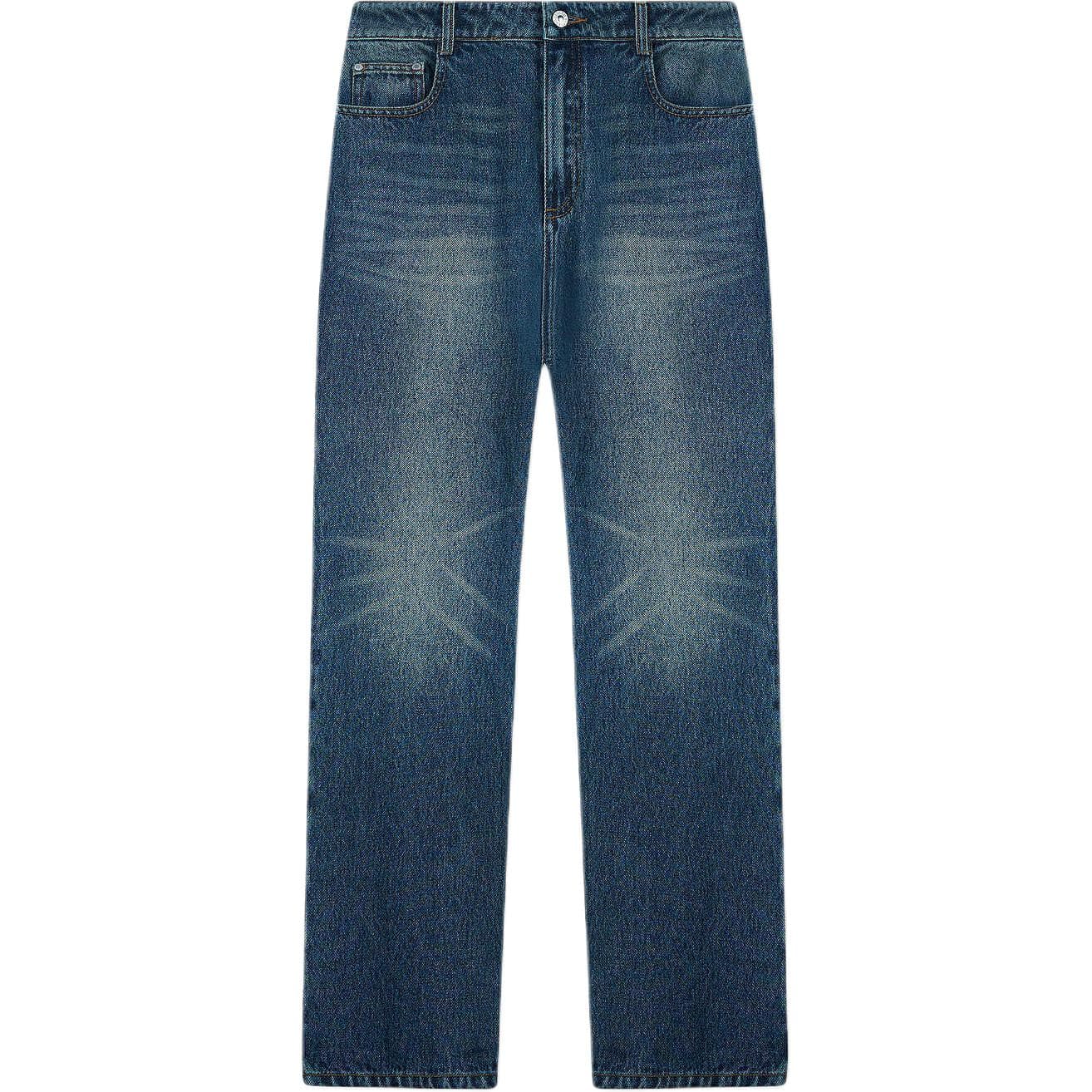 Джинсы KARL LAGERFELD / Karl Lagerfeld Jeans Модный Однотонный Хлопок Джинсы Прямой Фасон Женский - изображение 1