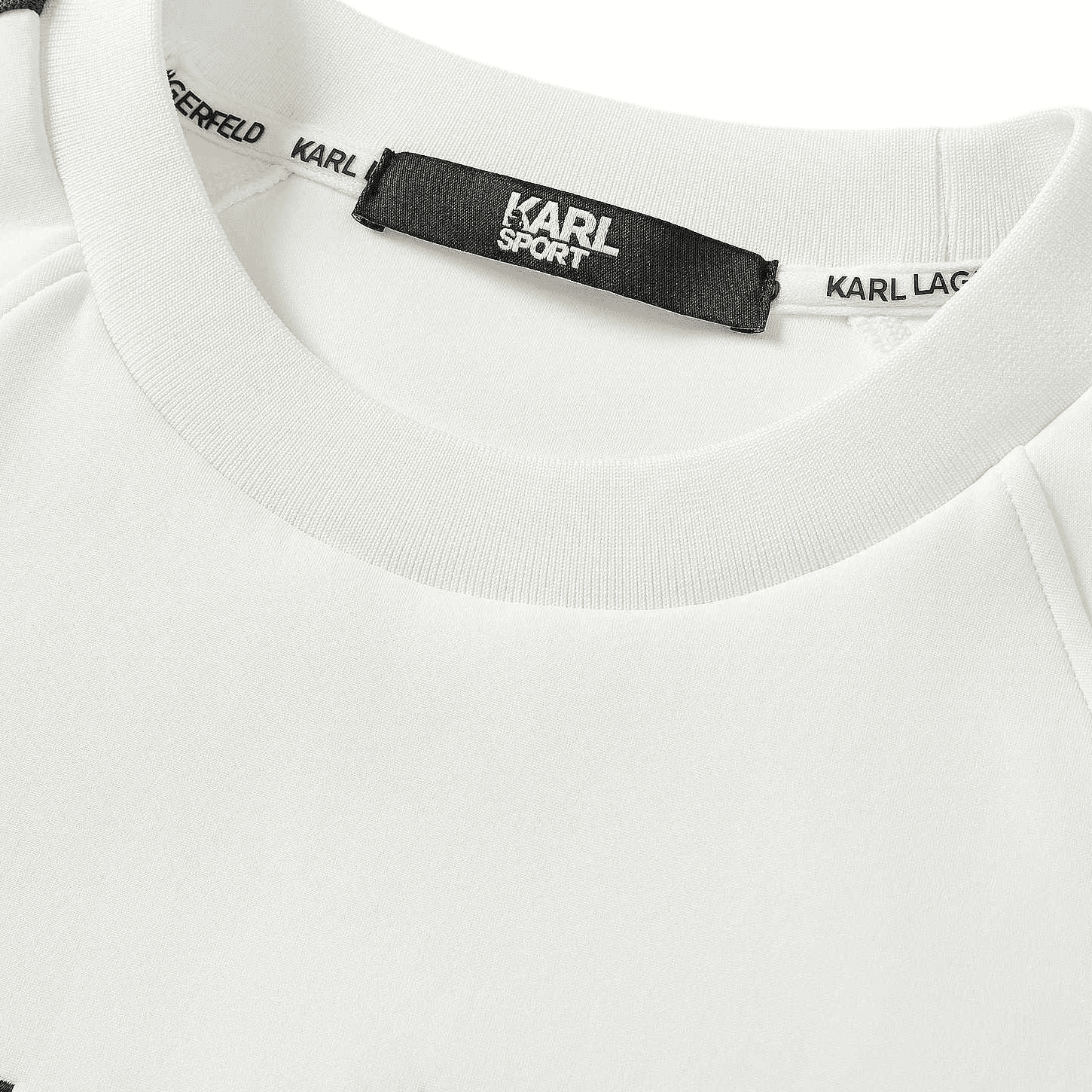 Худи KARL LAGERFELD × GOLF FW24 Теннис Активный отдых Повседневный Роскошь Принт с логотипом Круглый вырез Длинный рукав Женская Толстовка - изображение 2