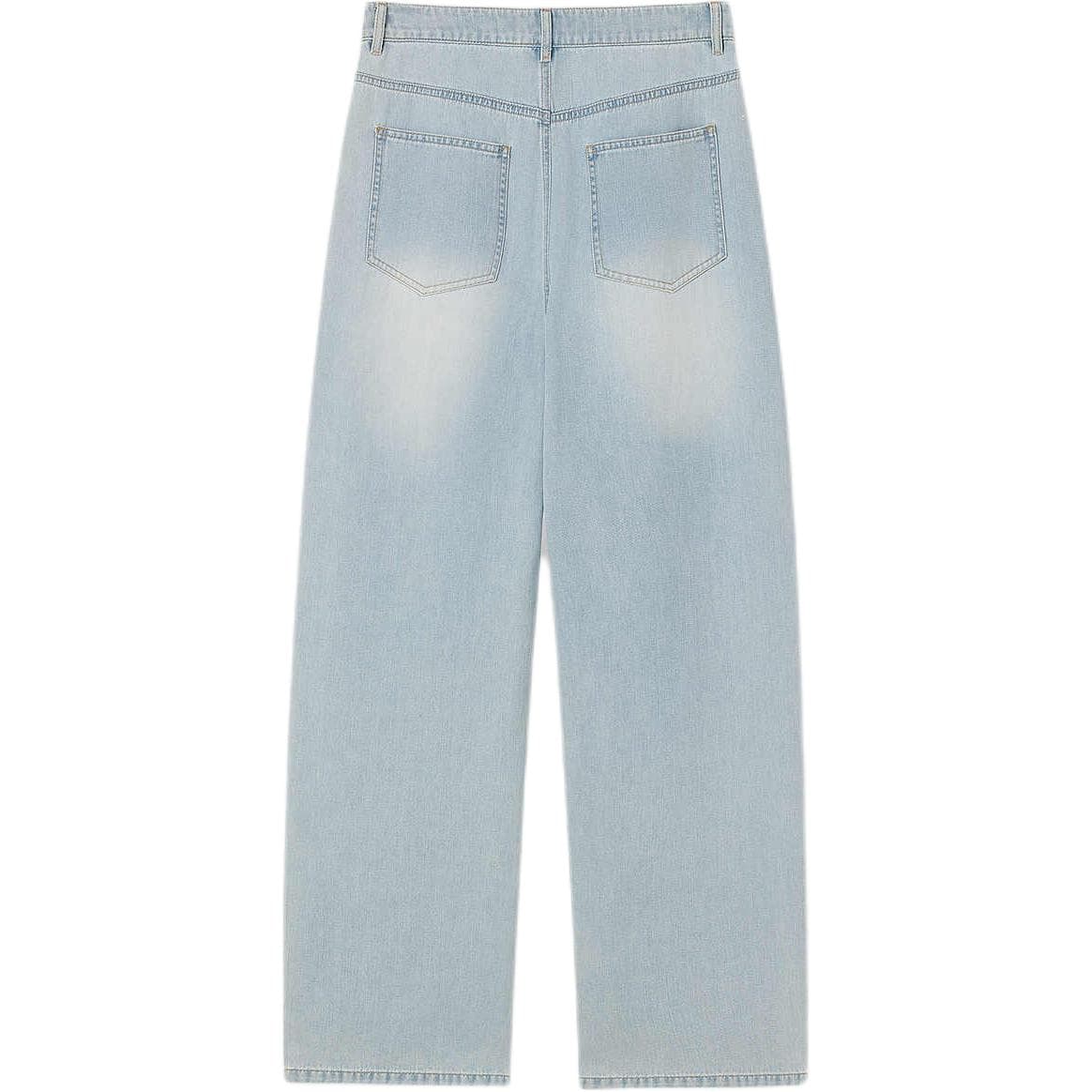 Джинсы KARL LAGERFELD / Karl Lagerfeld Jeans Деловой повседневный стиль Роскошная уличная одежда Роскошь 100% хлопок Молния Прямой фасон Брюки бананы Женский - изображение 2