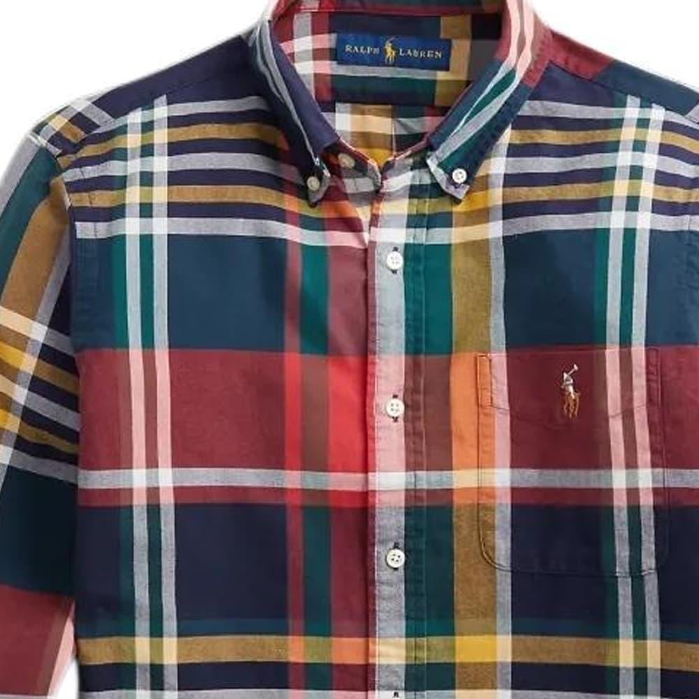 Рубашка Polo Ralph Lauren SS23 Рубашка Мужская Многоцветная - изображение 3
