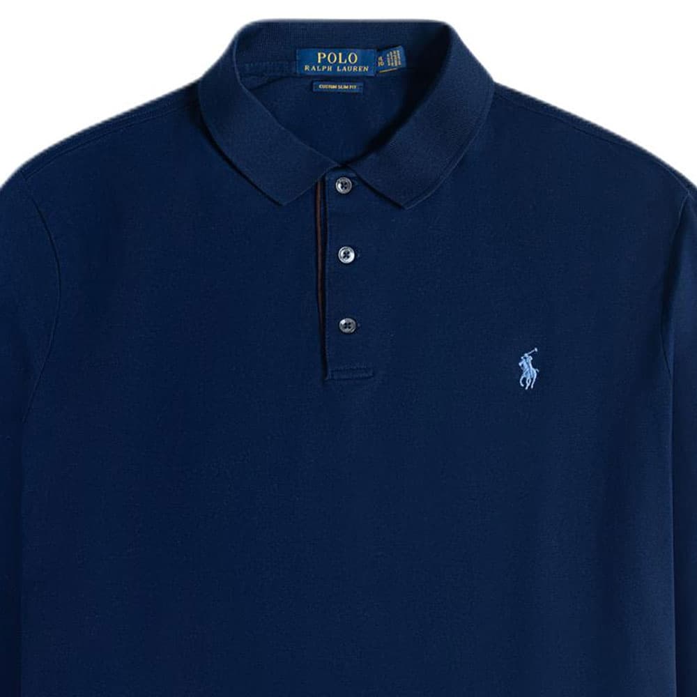 Кофта Polo Ralph Lauren Long Sleeve Polo Navy — фото 4