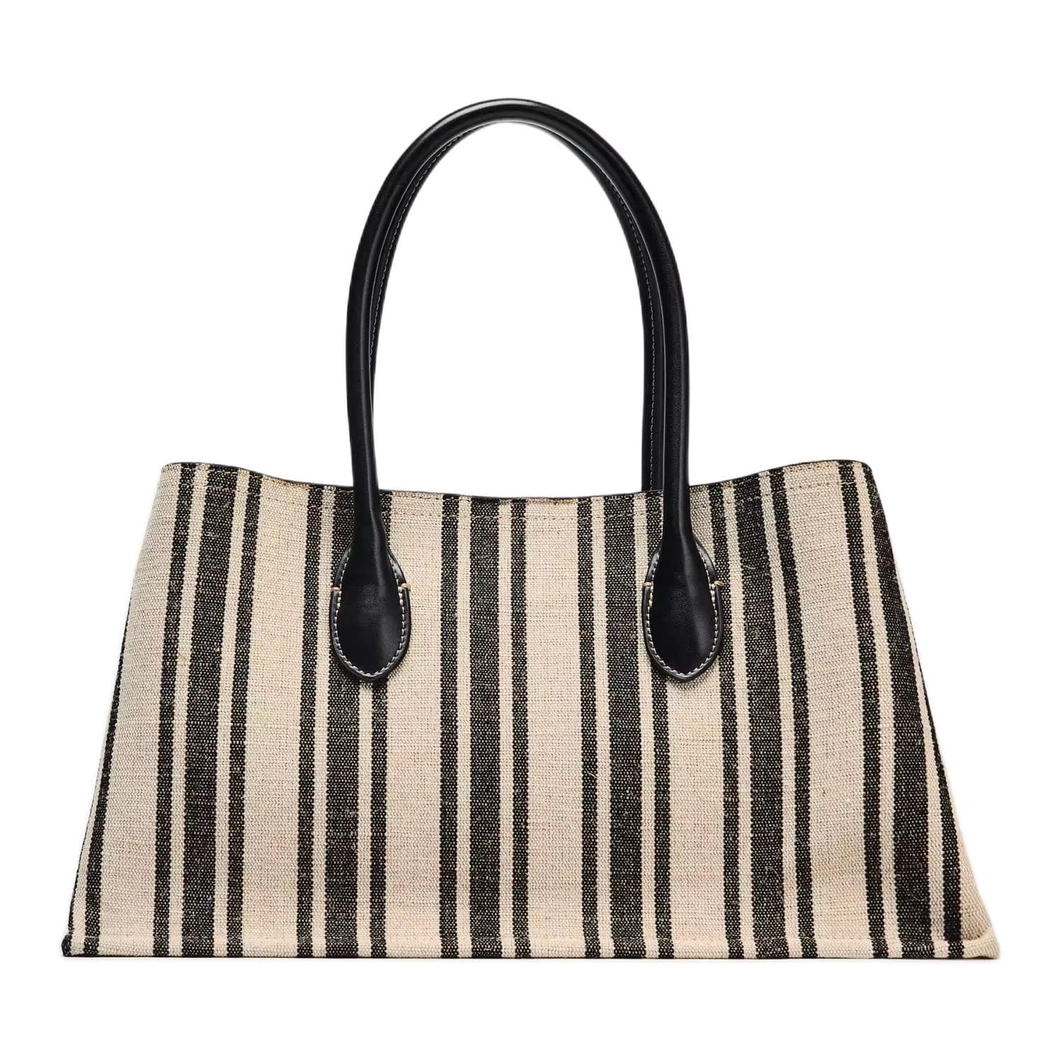 Мини-сумка ZARA Colorblock Stripe Tote Bag Large Black - изображение 1