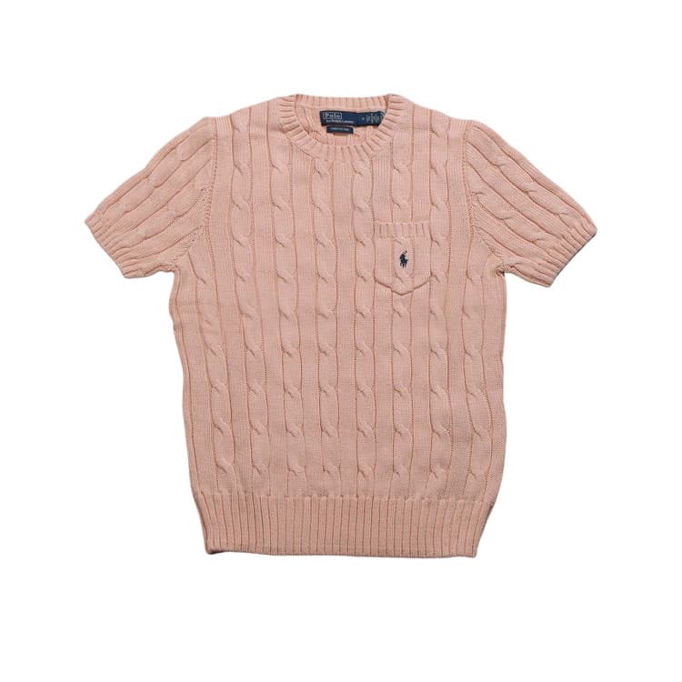 Кофта Polo Ralph Lauren Трикотаж Стандартный Размер Женский Светло-Розовый - изображение 2