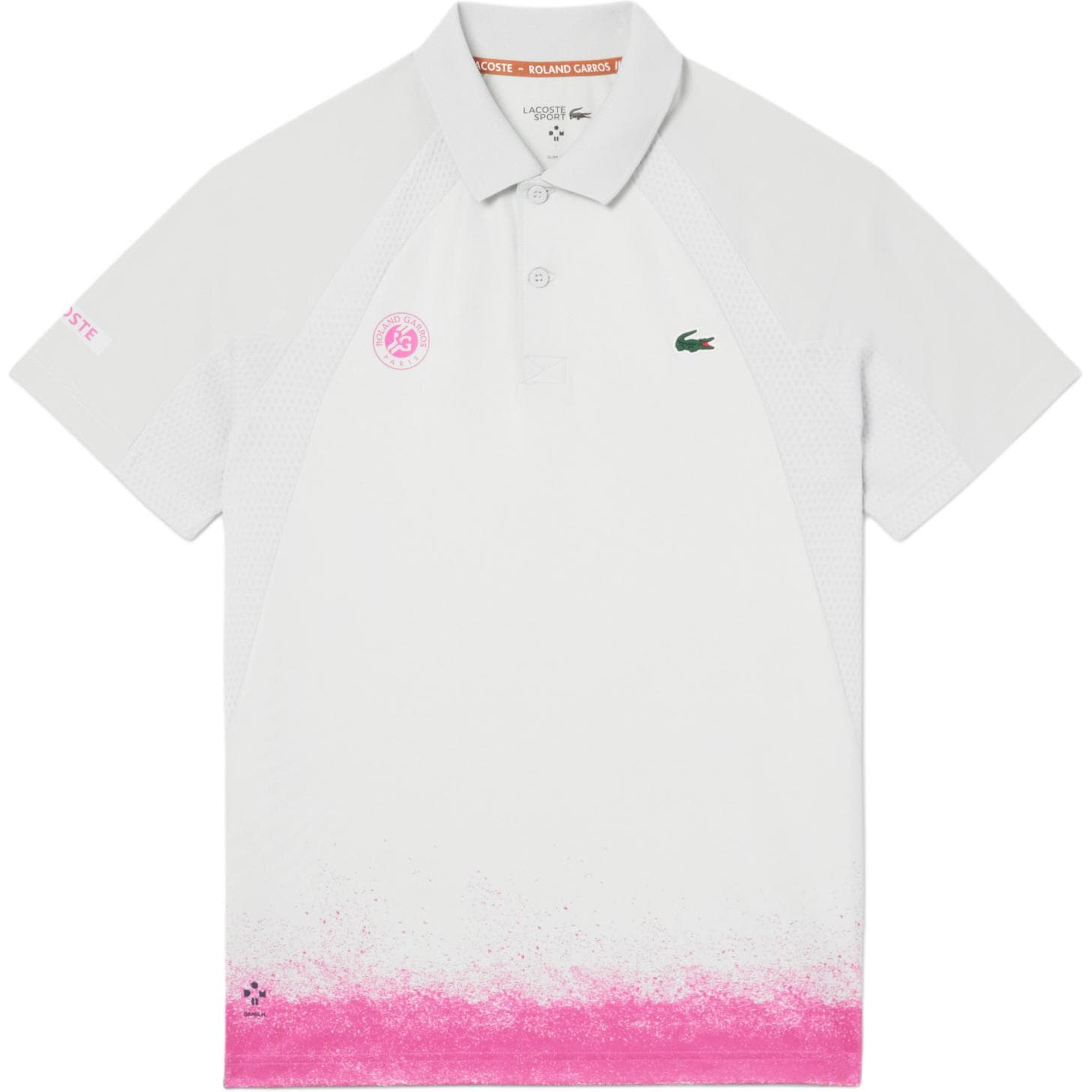 Поло LACOSTE Поло Мужское Зеленое Розовое - изображение 1