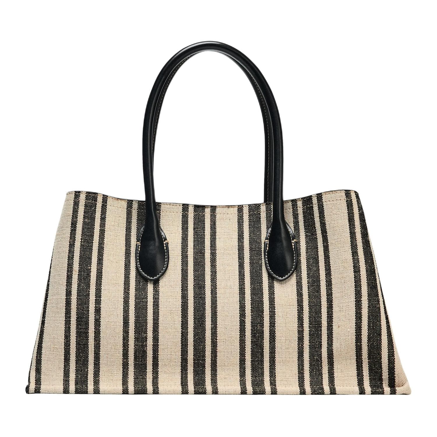 Мини-сумка ZARA Colorblock Stripe Tote Bag Large Black - изображение 3