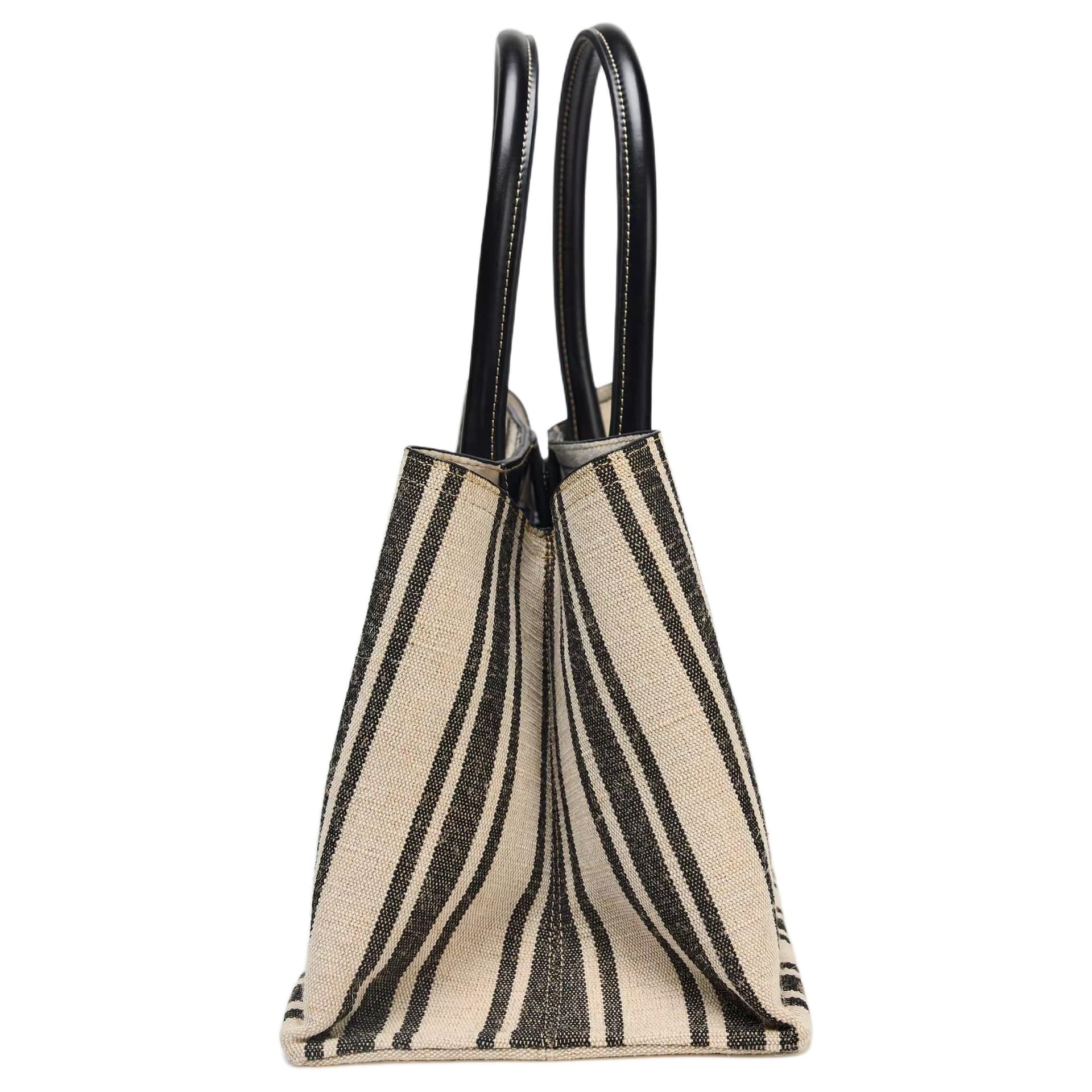 Мини-сумка ZARA Colorblock Stripe Tote Bag Large Black - изображение 2
